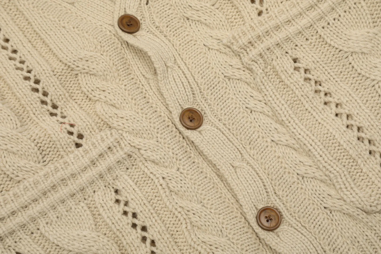 vivienne west wood West Queen Vivian Saturn New Retro "Unisex" Hollow Knitted Sweater Wool Cardigan 2024 Spring Latest Style Size: S -M- L Color: Apricot Black